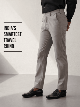 The Regular Fit Travel Chino - Grey