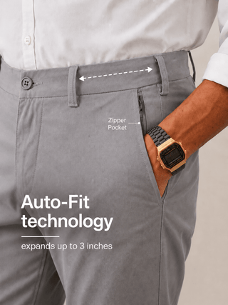 The Regular Fit Travel Chino - Grey