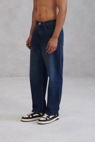 Straight fit Denim- Vintage Blue