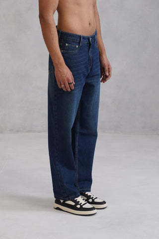 Straight fit Denim- Vintage Blue