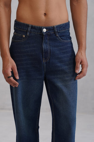 Straight fit Denim- Vintage Blue