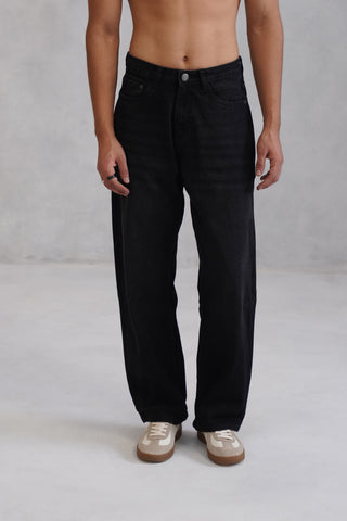 Baggy fit Denim - Charcoal Black