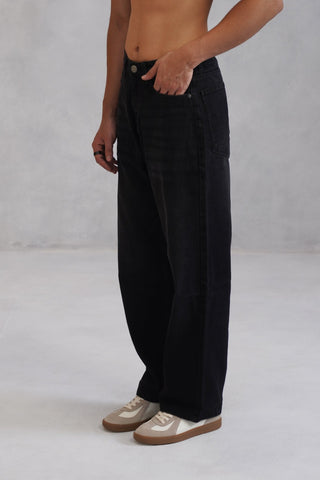 Baggy fit Denim - Charcoal Black