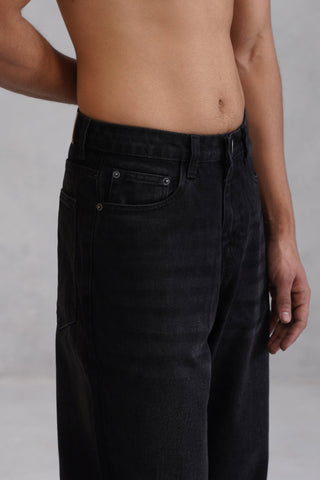 Baggy fit Denim - Charcoal Black