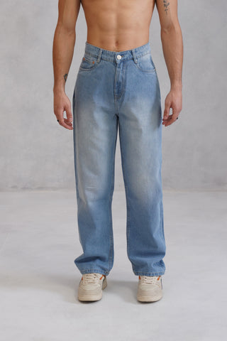Straight fit Denim- Washed Blue