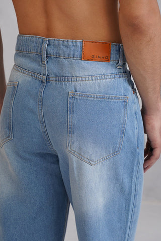Straight fit Denim- Washed Blue