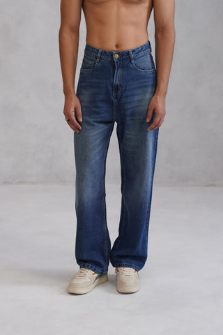 Baggy fit Denim - Mid Blue