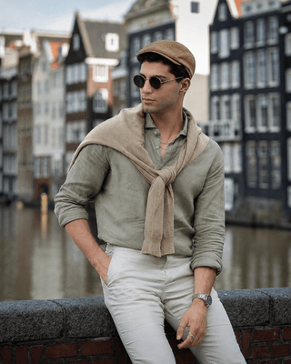 Green Tencel Shirt – Regular Fit