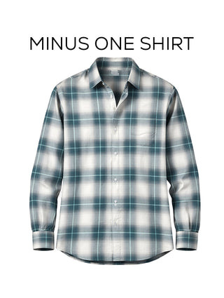 Blue Checkered Cotton Shirt – Full Sleeve, Loose Fit