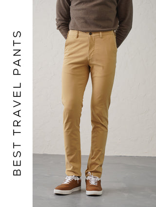 The Slim Fit Travel Chino - Khaki