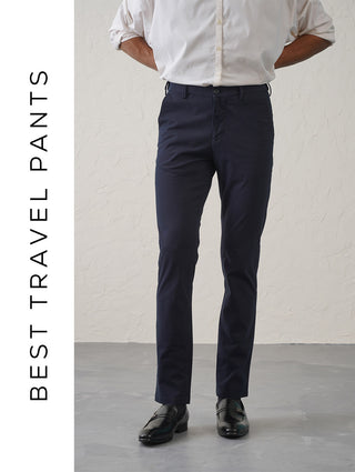 The Regular Fit Travel Chino - Navy