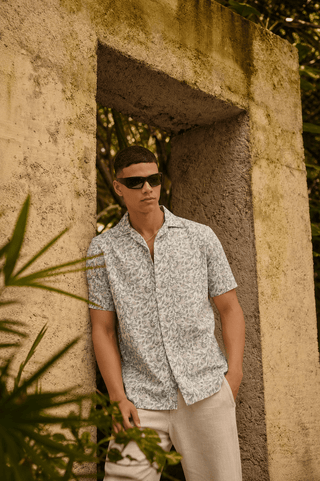Pink Cuban Collar Shirt – Regular Fit
