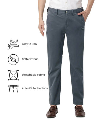 The Regular Fit Daylong Chino - Iron Cloud