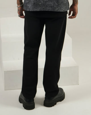 Straight fit Denim- Charcoal Black