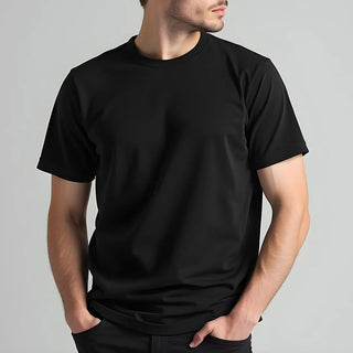 Supima Cotton Crew Neck T-Shirt - Black Minus One