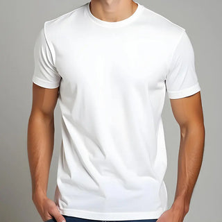 Supima Cotton Crew Neck T-Shirt - White Minus One