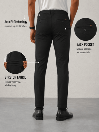 The Slim Fit Daylong Chino - Black Beast