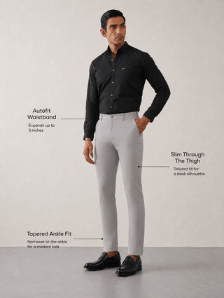 The Slim Fit Travel Chino - Grey