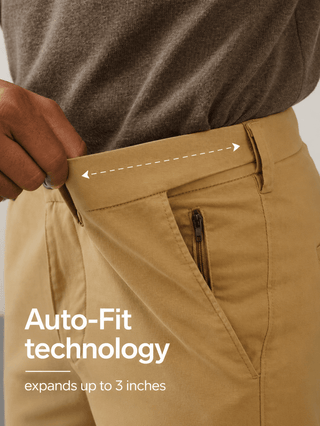 The Slim Fit Travel Chino - Khaki
