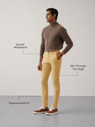 The Slim Fit Travel Chino - Khaki