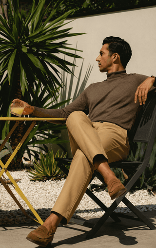 The Slim Fit Travel Chino - Khaki