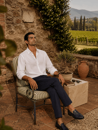 The Slim Fit Travel Chino - Navy