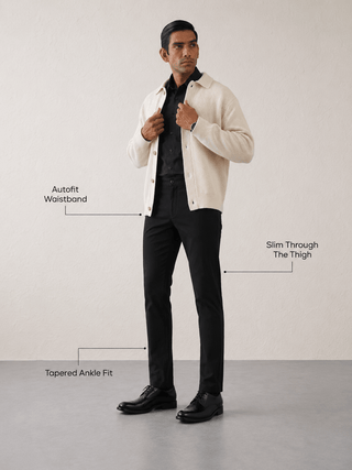 The Slim Fit Travel Chino - Black