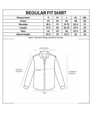 Brown Cotton Shirt – Regular Fit, Full Sleeves
