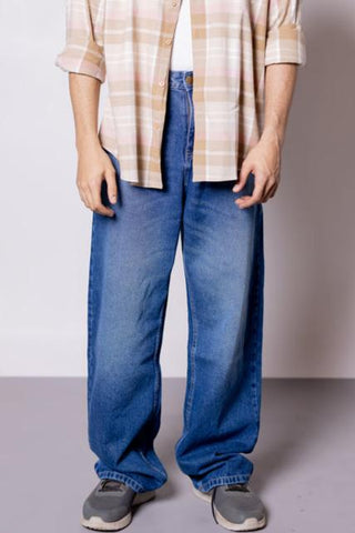 Baggy fit Denim - Mid Blue - Gimaq - The magic shuffle!