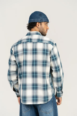 Blue Checkered Cotton Shirt – Full Sleeve, Regular Fit - Gimaq - The magic shuffle!
