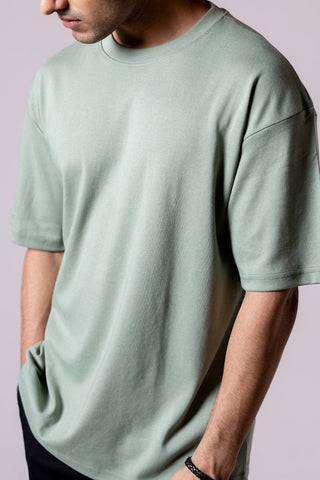 Green Solid Oversized T-shirt - Gimaq - The magic shuffle!