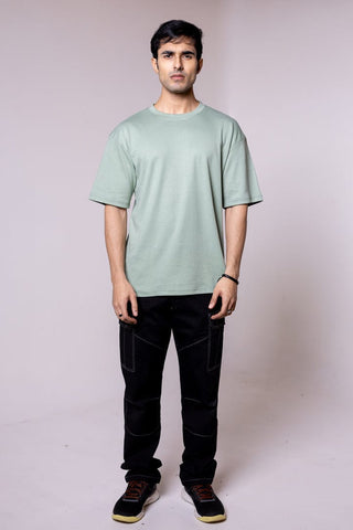 Green Solid Oversized T-shirt - Gimaq - The magic shuffle!