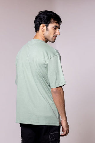Green Solid Oversized T-shirt - Gimaq - The magic shuffle!