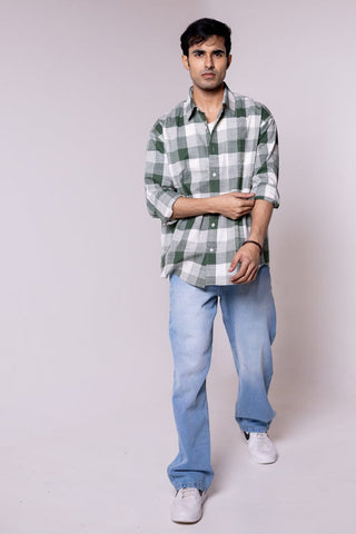 Green White Checkered Shirt - Gimaq - The magic shuffle!