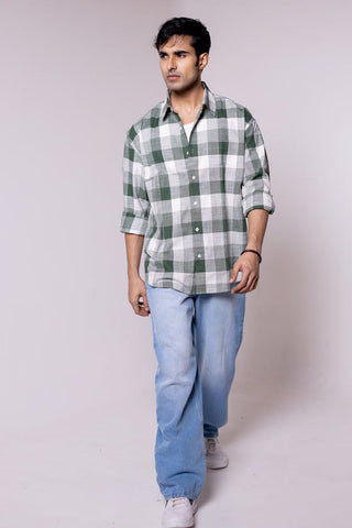 Green White Checkered Shirt - Gimaq - The magic shuffle!