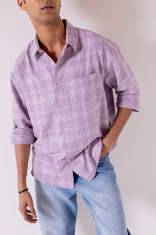 Lilac Checkered Shirt - Gimaq - The magic shuffle!