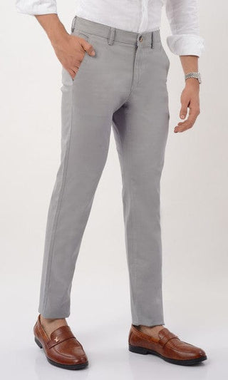 Men's Slim Fit Formal Trouser - Grey - Gimaq - The magic shuffle!