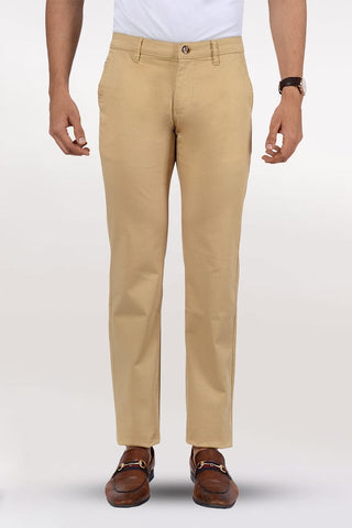 Men's Slim Fit Formal Trouser - Khaki - Gimaq - The magic shuffle!