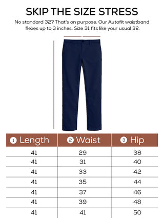 The Regular Fit Travel Chino - Navy