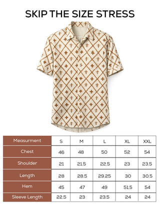 Off-White Printed Cuban Collar Shirt – Loose Fit
