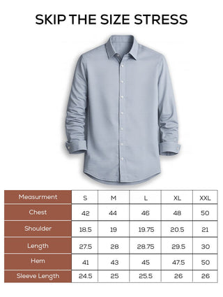 Men’s Blue Tencel Shirt – Regular Fit