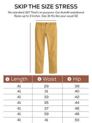 The Slim Fit Travel Chino - Khaki