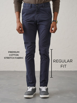 The Regular Fit Daylong Chino - Night Navy