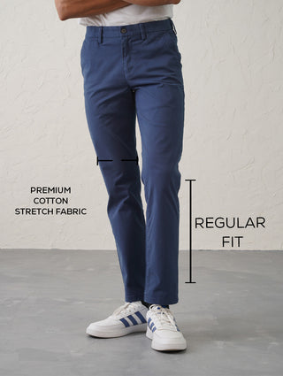 The Regular Fit Daylong Chino - Knight Blue