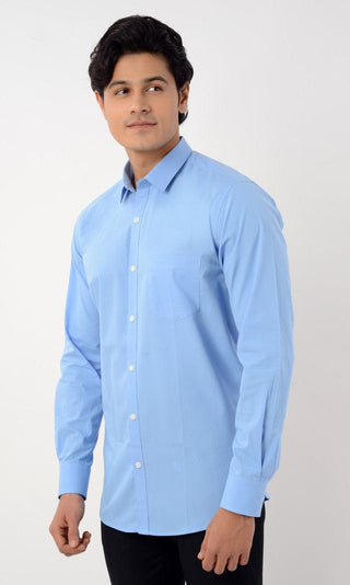 Slim Fit Full Sleeves Shirt - Blue - Gimaq - The magic shuffle!