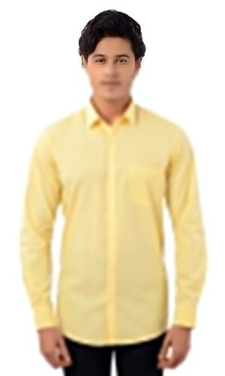 Slim Fit Full Sleeves Shirt - Yellow - Gimaq - The magic shuffle!