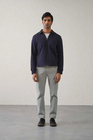 The Regular Fit Daylong Chino - Stone Mouse minus1lifestyle
