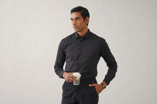 The Slim Fit Travel Chino - Black Minus One